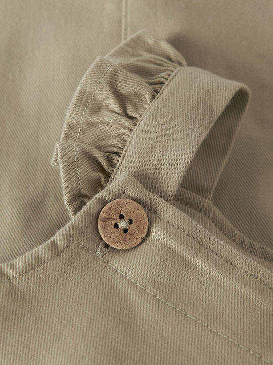 Kids Khaki Dungarees