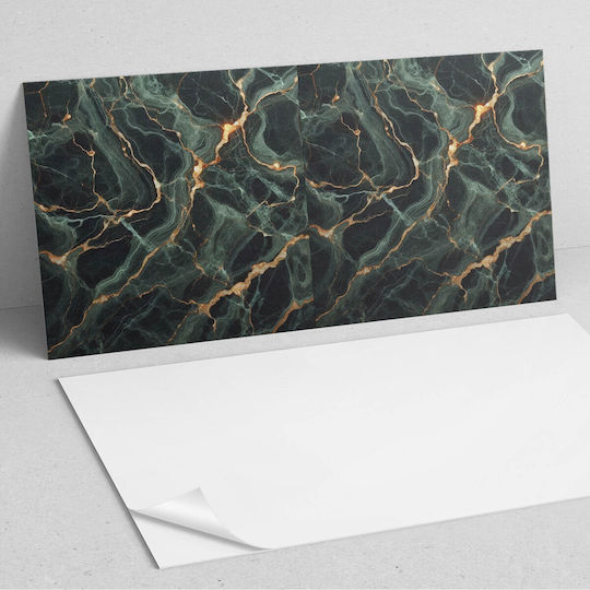 Wall Tile Set Vinyl Marble Veins 6x60x30 Cm