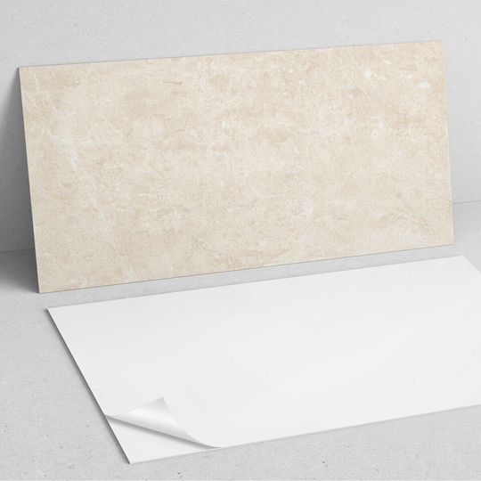 PVC Tile Set Kitchen Or Bathroom Decoration Light Natural Stone 6x60x30 Cm