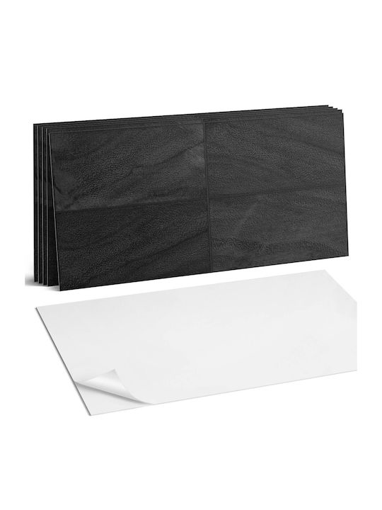 Decorațiune Din Vinil Imprimare Asamblare Fără Unelte Plăci Piatră Închisă 6x60x30 Bucăți