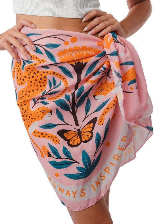 Pink Mini Pareo Animal Print