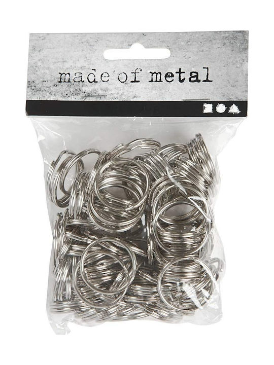 Creativ Company Brelocuri Metalice Ø 25 Mm 100 Bucăți