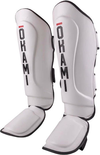 Okami Adults White Shin Guards