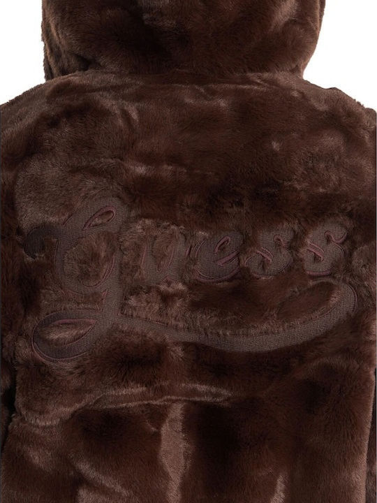 Kurze Damenpelz Faux Fur