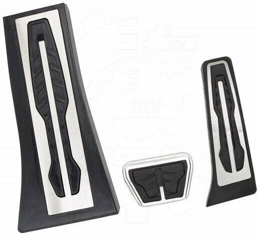 SKV Car Pedal Set For Bmw X3 X4 Z4 Series 5 Silver 3 Pieces