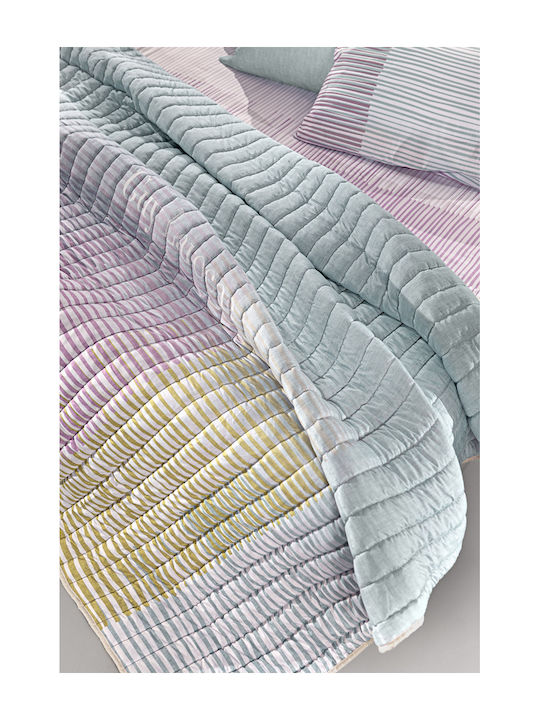 Guy Laroche Super King Quilt 220x240cm Lorenzo Multicolour Suede