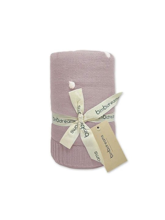 Bimbidreams Bimbidreams Babydecke Gestrickt Wickeltücher für Kinderzimmer Coralina Rosa Sapo Apfel 80x110cm