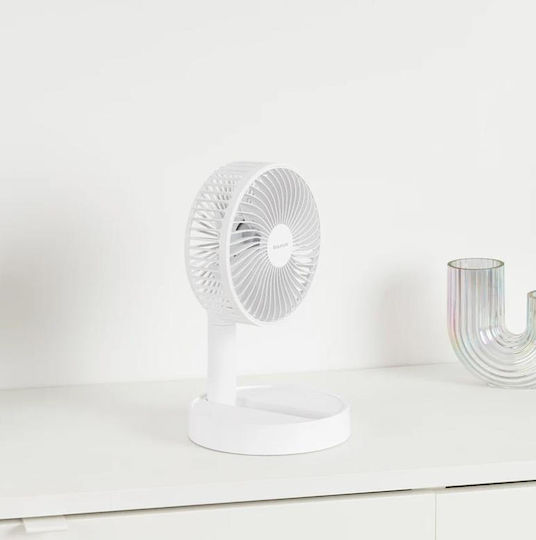 Taurus Air Lite Fold & Go Tischgerät Weißer Ventilator