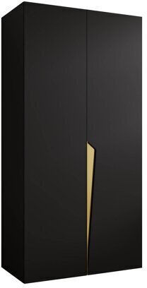 Hartford 603 Double Door Wardrobe with Mirror Gold 100x52x202cm