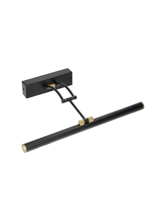 Adviti Klassisch Leuchte Badezimmer mit Integrierter LED und Neutralweißes Licht Schwarz 5cm
