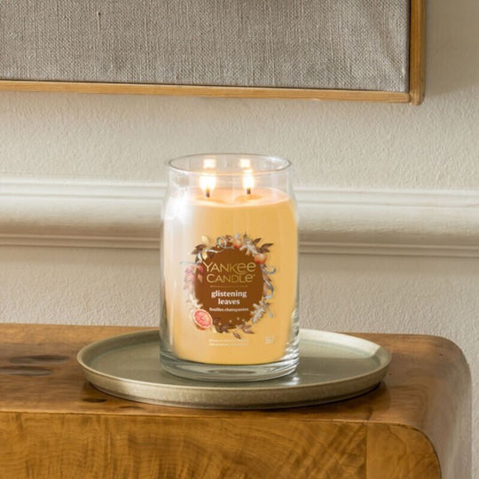 Schimmernde Blätter Yankee Candle Signature Große Aromatische Kerze Mit Zwei Dochten Neu 2025