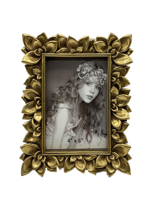 Karvounis Plastic Photo Frame with Gold Frame