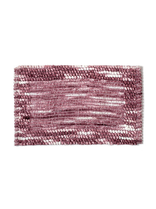 Silk Fashion Bath Mat Pink 55x90cm