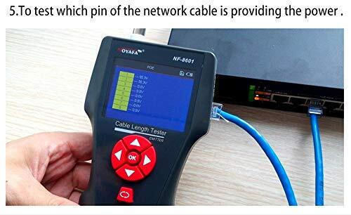 Tester de cabluri Noyafa Multifuncțional Poe Ping Suportă Rj45 Rj11 Cat5 Cat6 Nf-8601w