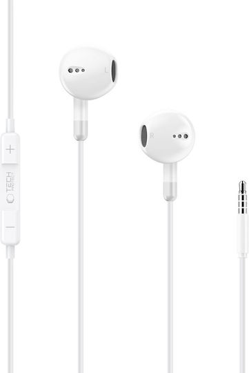 Tech-Protect UltraBoost Core G4 In-ear Handsfree Earphones with 3.5mm Plug White