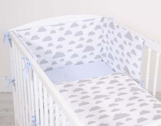 Bobono Kids Duvet Cover Single Gray Blue
