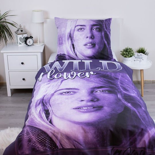 Billie Eilish Set Kids Duvet Cover Single Wild Flower