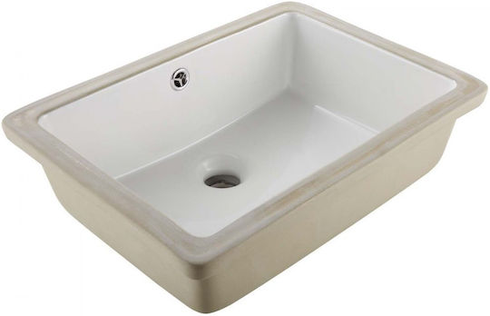 Vevor Aufgesetztes Waschbecken Keramik 47x33.5cm Weiß Vevor Aufgesetztes Waschbecken Keramik 47x33.5cm Weiß