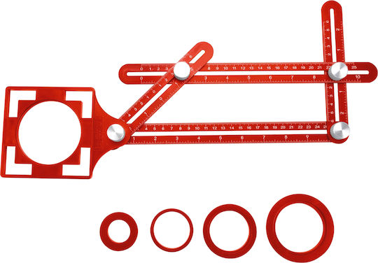 Șablon Multifuncțional Extol Premium Aluminiu 25-40mm 8825122