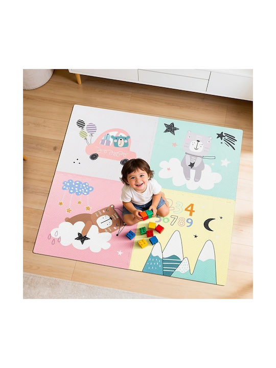 Rebel Covor pentru copii Multicolor 120x120cm