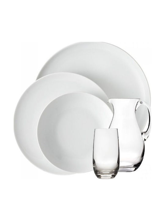 Lubiana White Porcelain Dinnerware Set 27pcs