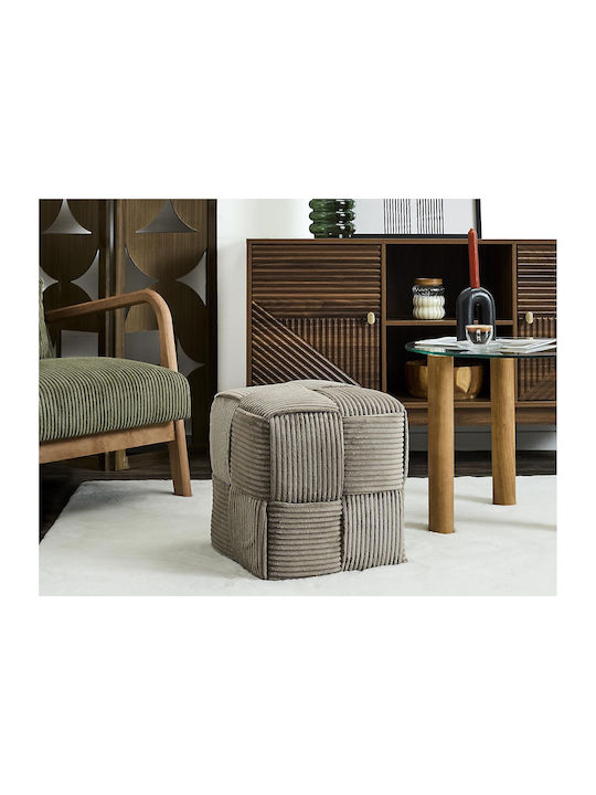 Bean Bag Stool Waterproof Taupe 36x36x38cm