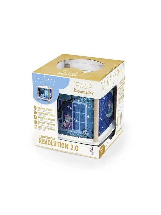 Trousselier Περιστρεφόμενο Παιδικό Φωτιστικό Projector Παράθυρο Νύχτα με Προβολή Αστεριών Πολύχρωμο