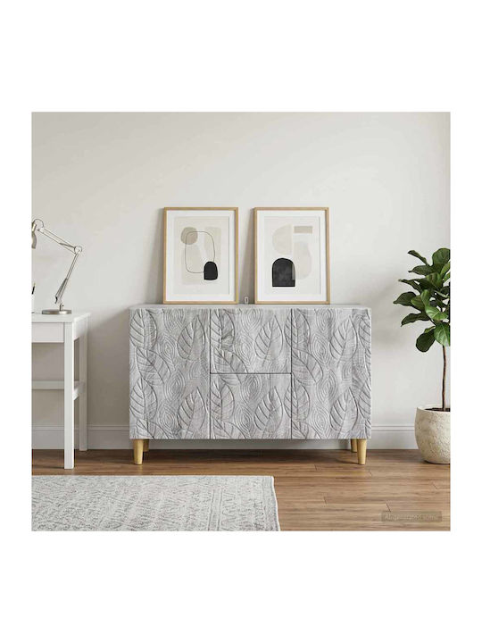 Дървен Офисен Шкаф Сив 89x34.5x60см