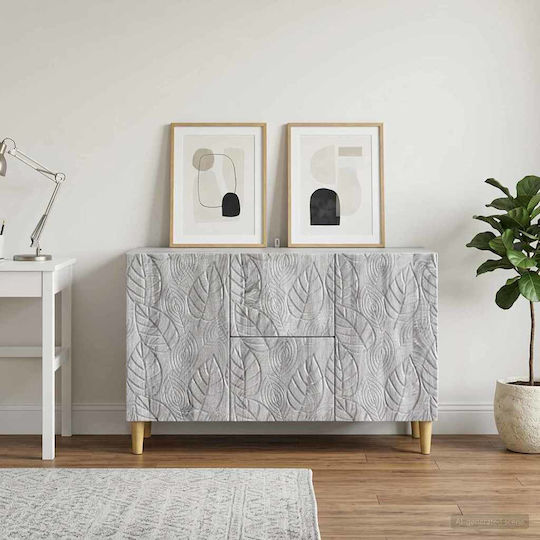 Cabinet De Birou Din Lemn Gri 89x34.5x60cm