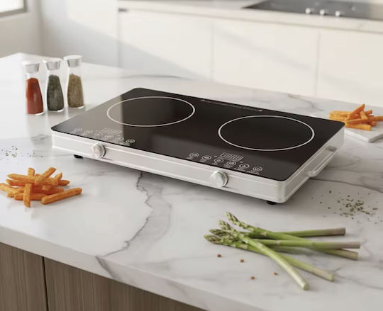 Alpha-Market Countertop Burner Ceramic Double