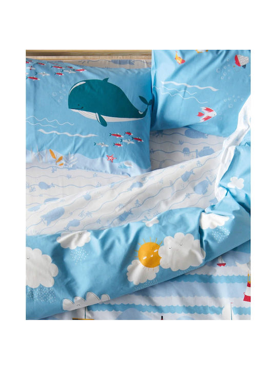 Kentia Balena Kids Cotton Pillowcase Set 52x72cm Balena