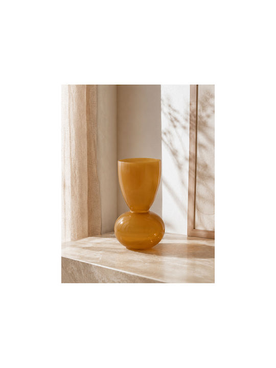 Glass Vase Brown 22.5x37.5