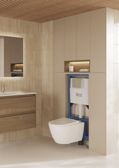 Roca Duplo Eingebaut Kunststoff Toiletten-Spülung Rechteckig