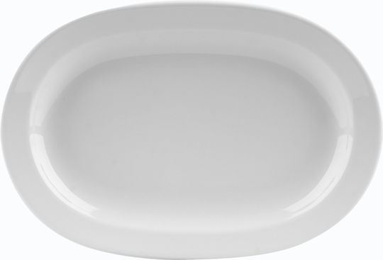 Ionia Servierplatte Oval Porzellan Weiß 38x26cm 6Stück