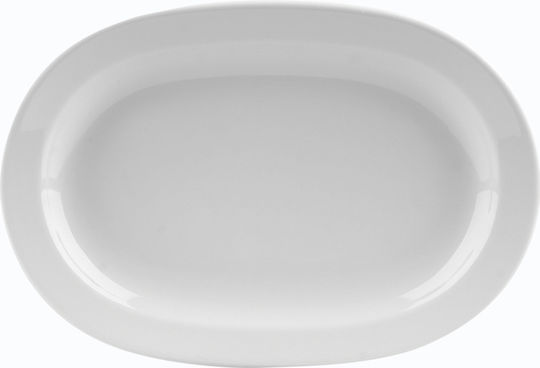 Ionia Servierplatte Oval Porzellan Weiß 28x19cm 6Stück