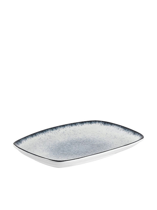 Serving Platter Rectangular made of Porcelain Blue