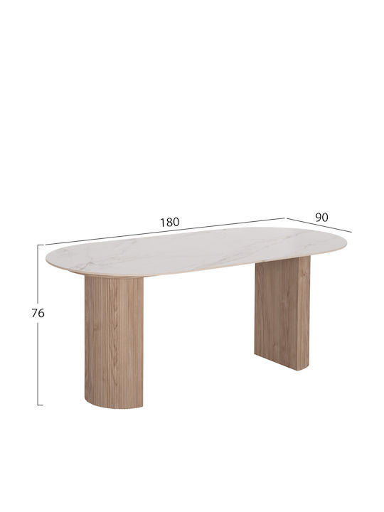 Set Mobila Living Mellow Cu 6 Scaune 180x90cm