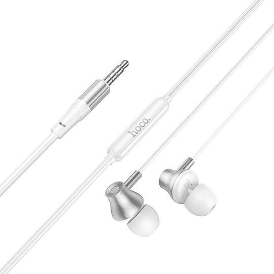 Hoco M119 In-ear Căști handsfree cu mufă 3.5mm Argintii