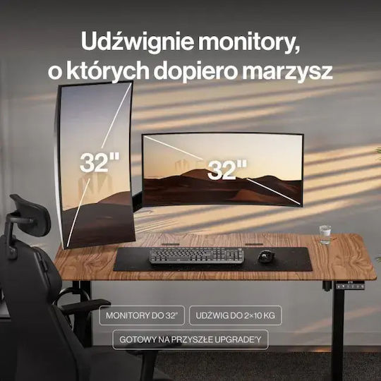 Endorfy Atlas GS Double Стойка за бюро за 2 монитора с рамо