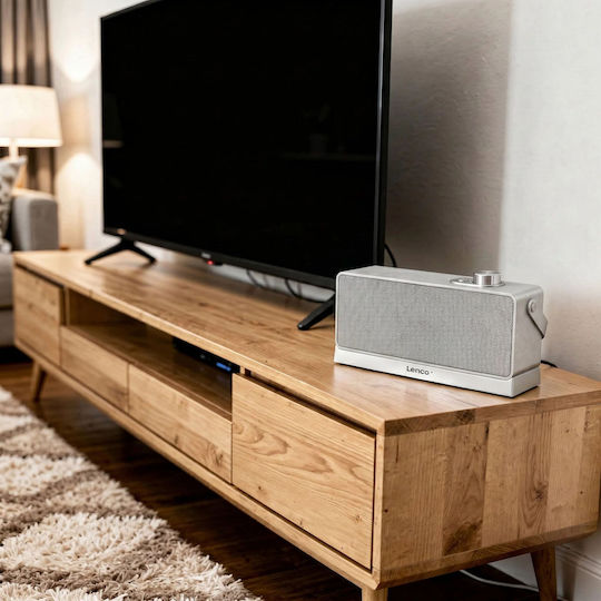 Lenco Ηχείο Bluetooth 7W Ασημί WTVS-100