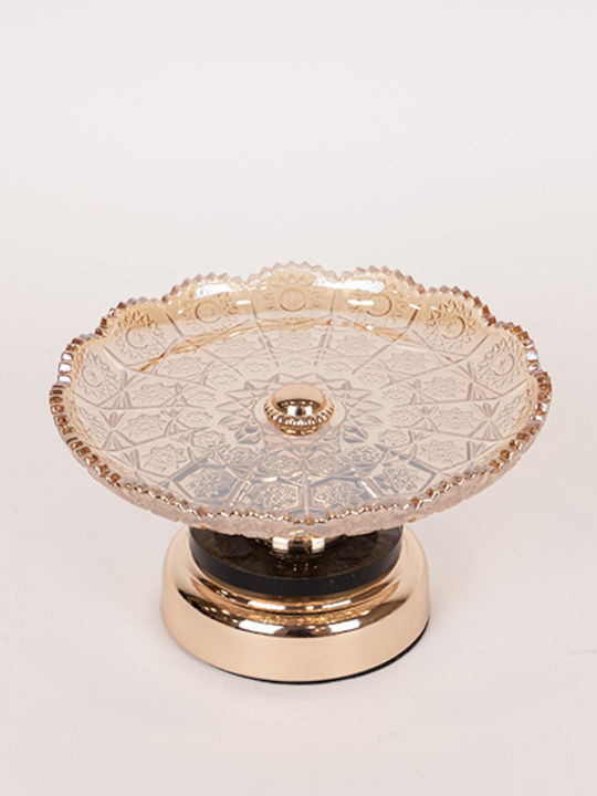 Decorative Cake Stand Gold 18x19cm