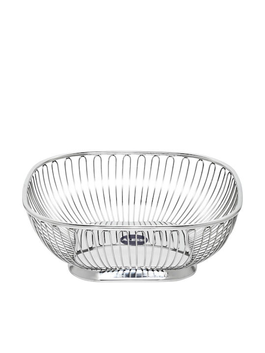 Alessi Inox Fruit Bowl Gray 23x23cm