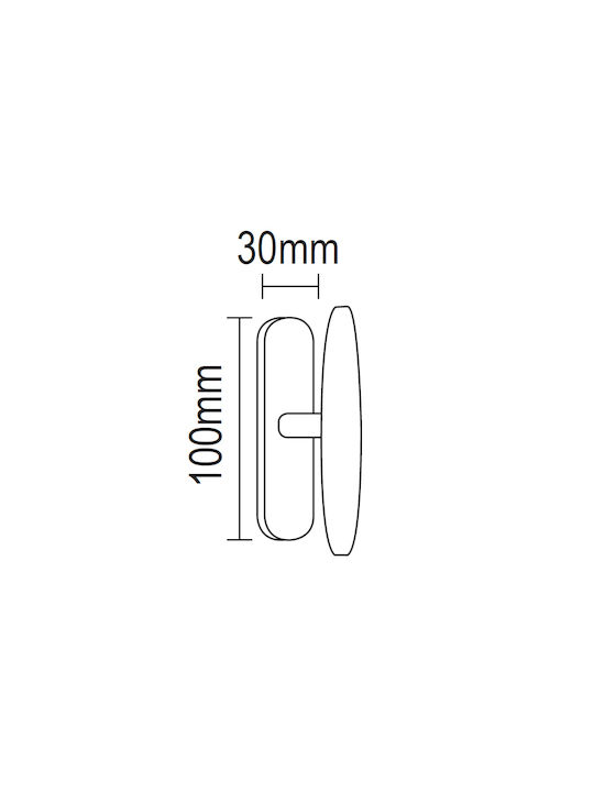 Viometale Window Latche Oro Matt / Oro 100mm