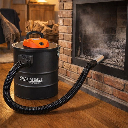 Kraft & Dele Σκούπα Στάχτης 1200W με Κάδο 20lt
