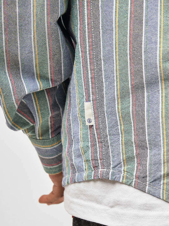 Long Sleeve Shirt in Regular Fit Striped Multicolours