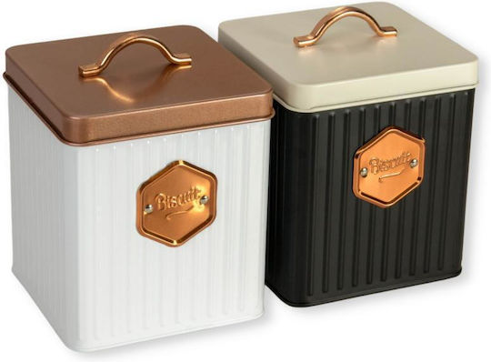 Viosarp Metallic Black Cookie Jar 15x15x19cm No32762