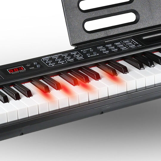 SUPRIMO SUPRIMO Tastatur 88035L mit 88 Tasten mit Gestell Schwarz