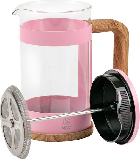 Leopold Vienna Franca Manual Filter Coffee Maker Pink 600ml