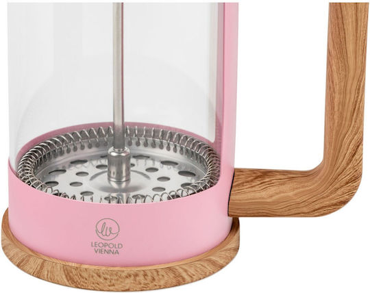 Leopold Vienna Franca Manual Filter Coffee Maker Pink 600ml