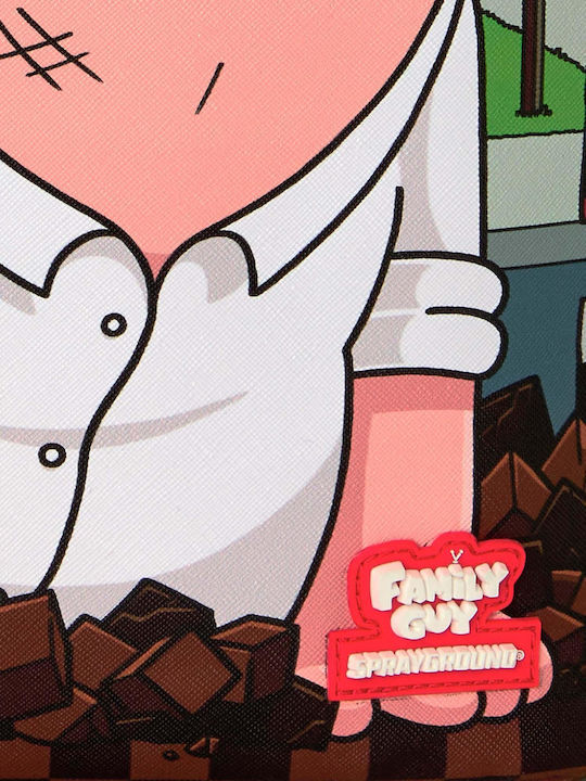 Sprayground School Backpack Junior High-High School Backpack Family Guy Peter Falling Through Wall Dlxsv